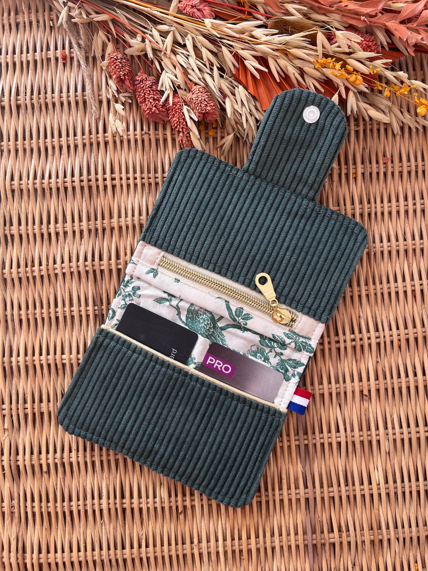 Porte-feuille compact Eucalyptus