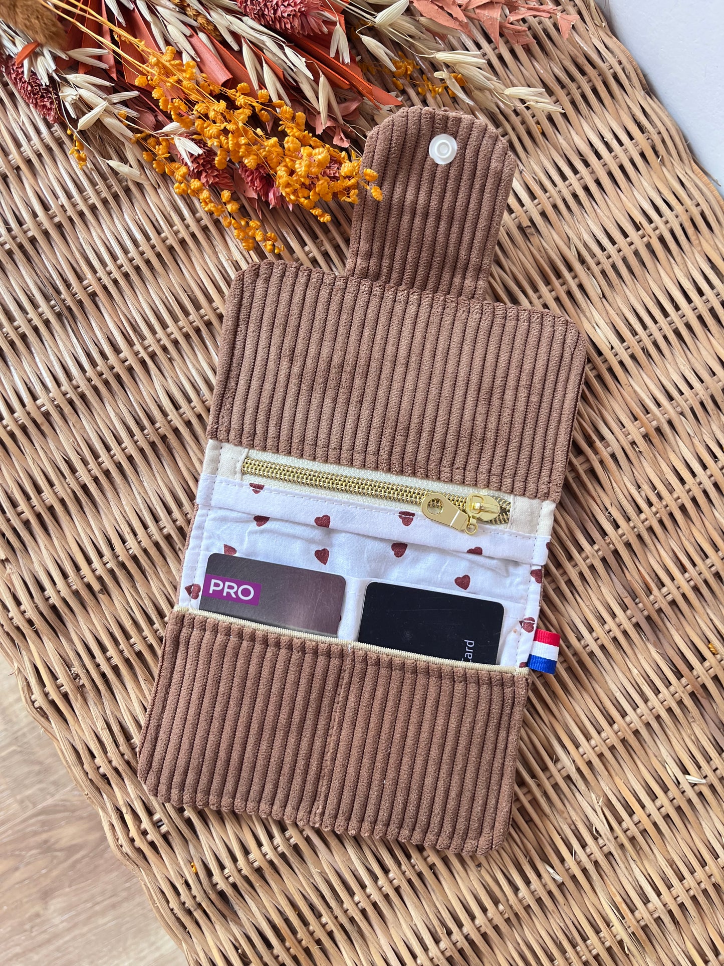 Porte-feuille compact Moka