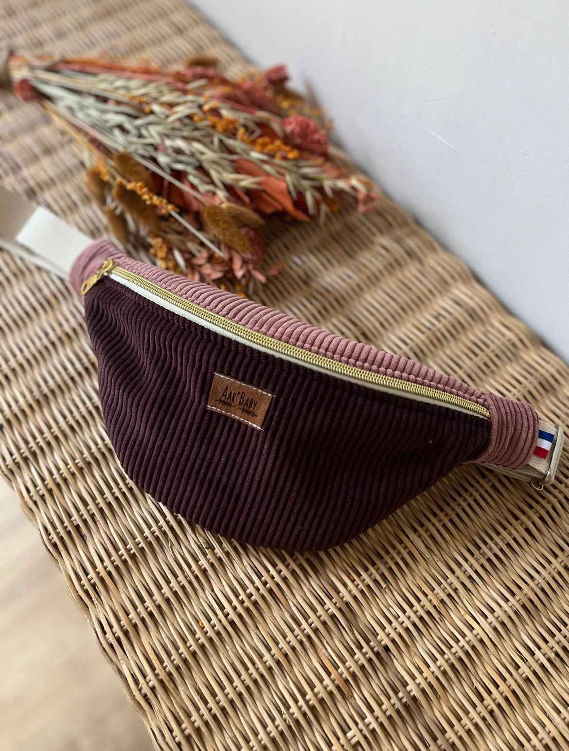 Sac banane bicolores à personnaliser