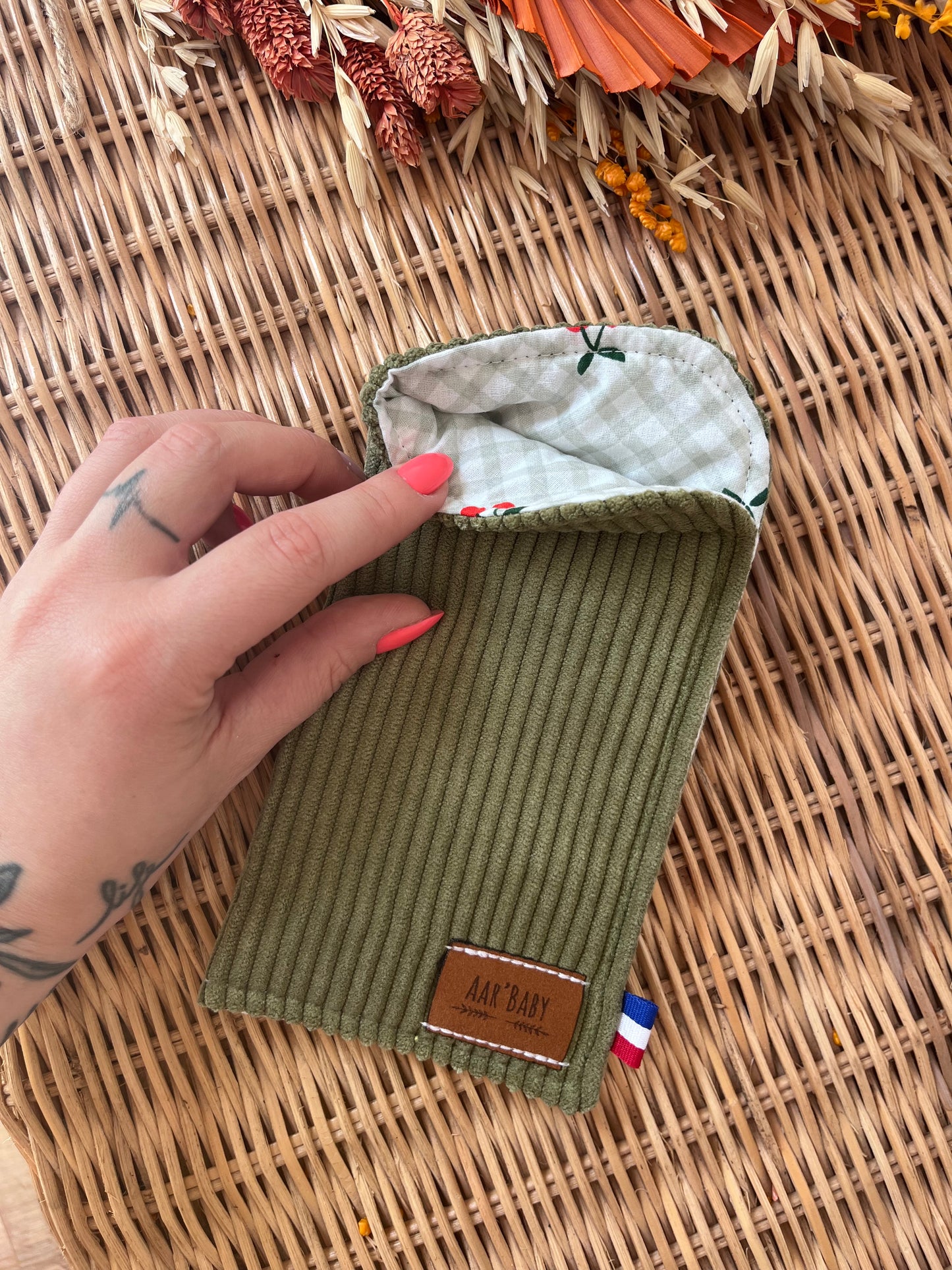 Étui à lunettes Olive