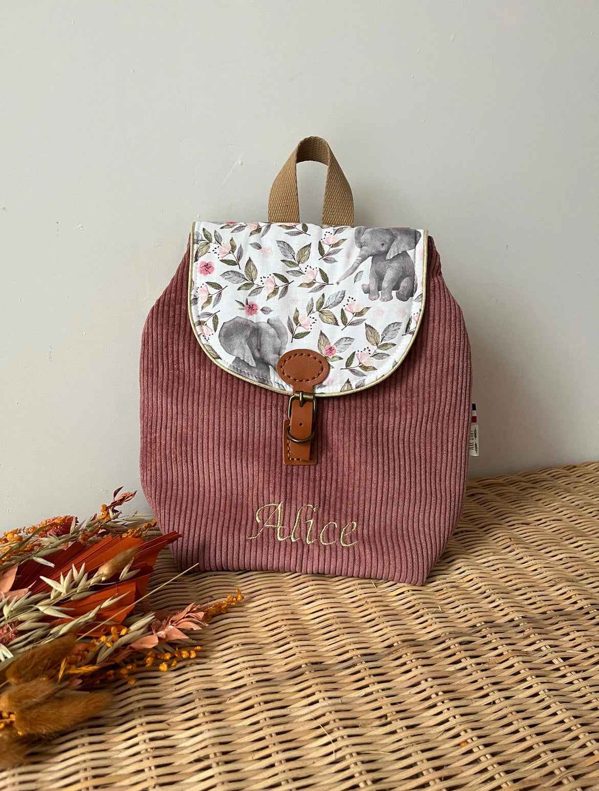 Sac à dos enfant "attache cuir" à personnaliser