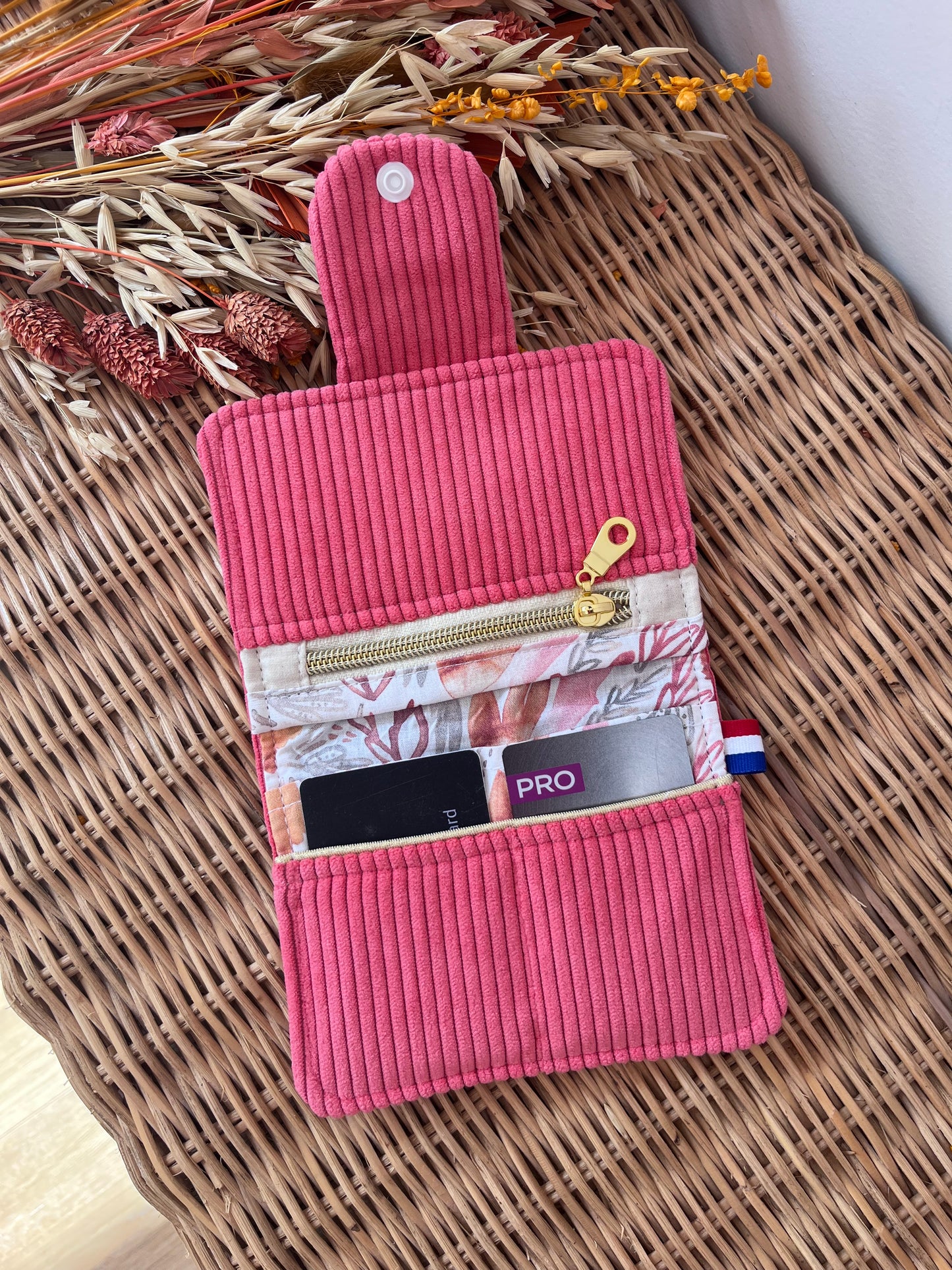 Porte-feuille compact Corail
