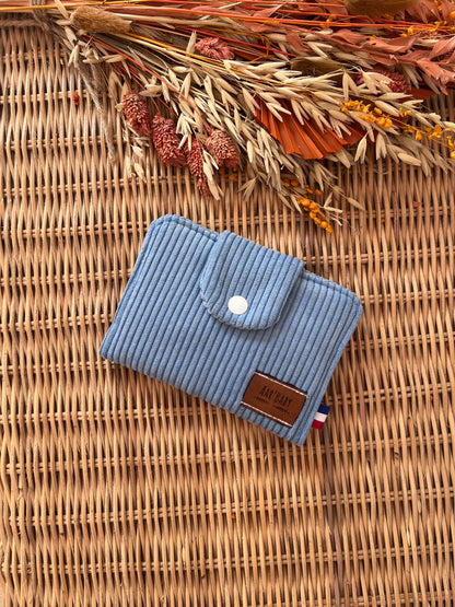 Porte-feuille compact Bleuet
