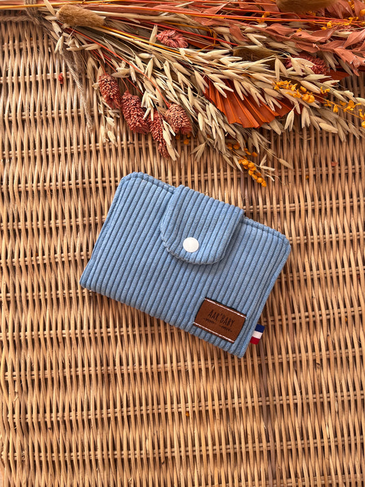 Porte-feuille compact Bleuet