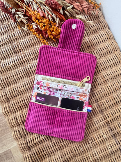 Porte-feuille compact Fuchsia
