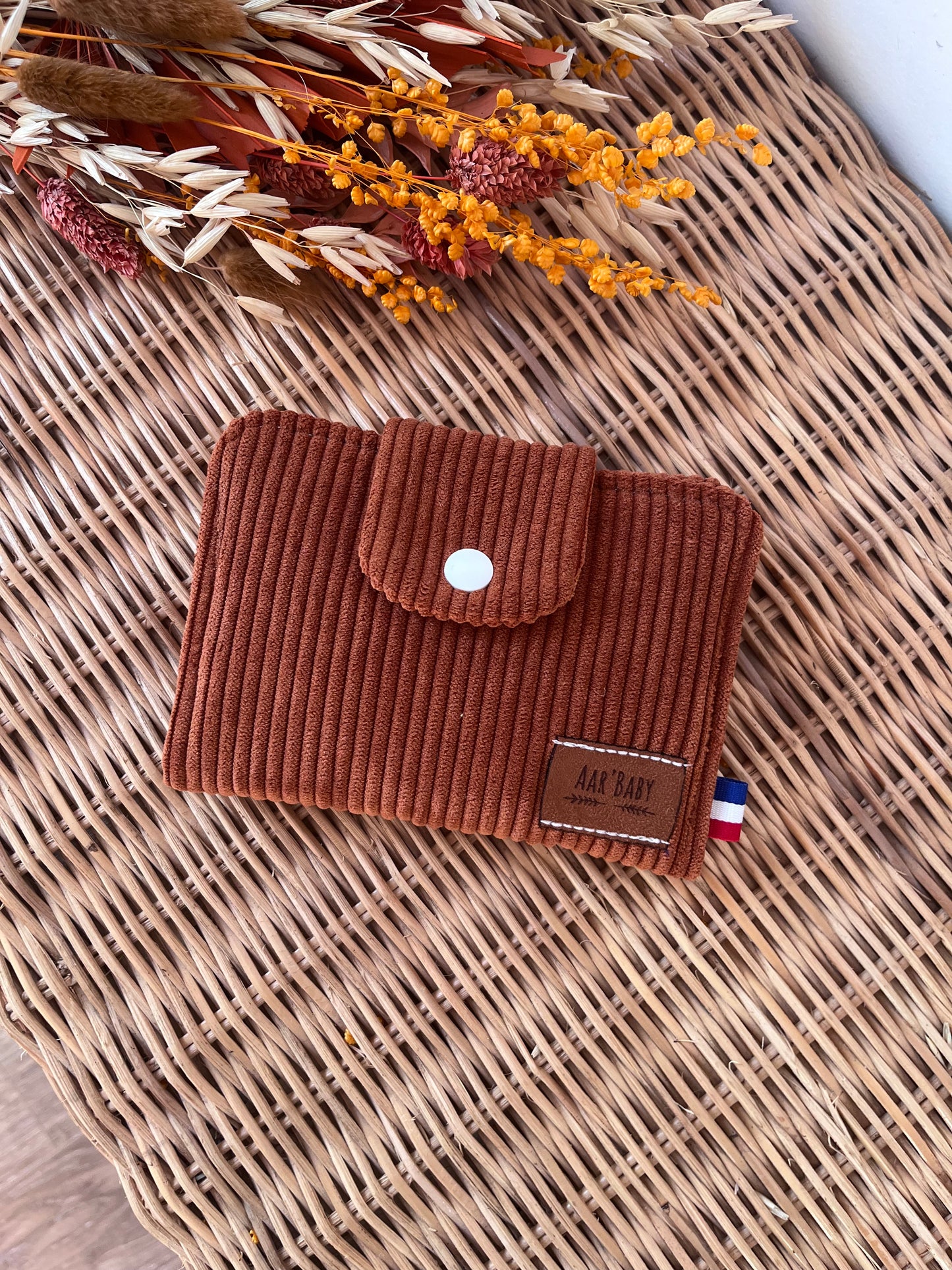 Porte-feuille compact Brique