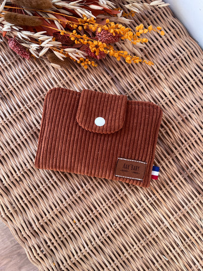 Porte-feuille compact Brique