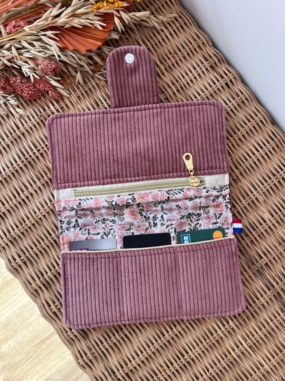 Porte-feuille standard Vieux-rose