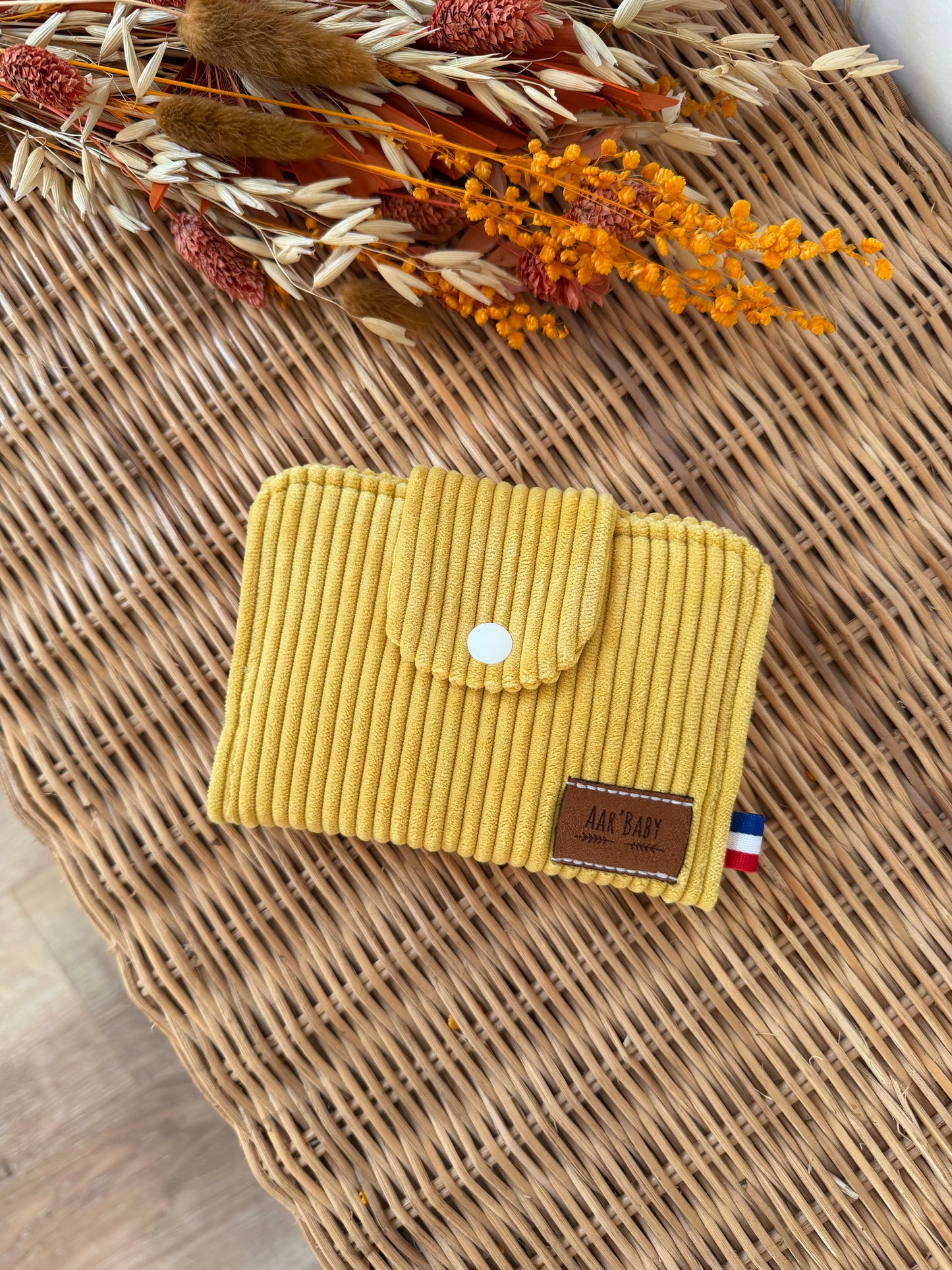 Porte-feuille compact Jaune