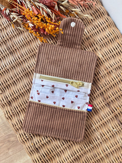 Porte-feuille compact Moka