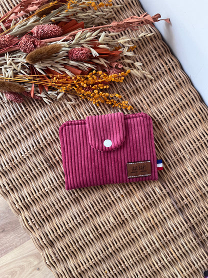 Porte-feuille compact Framboise