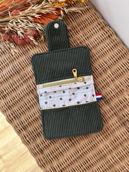 Porte-feuille compact Kaki