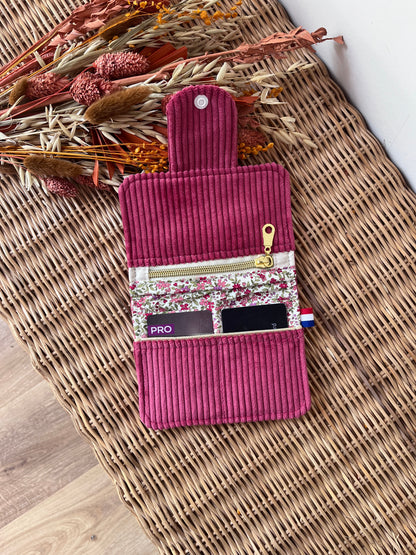 Porte-feuille compact Framboise
