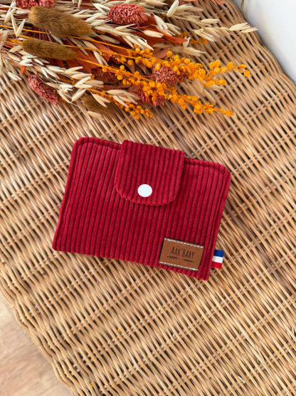 Porte-feuille compact Bordeaux
