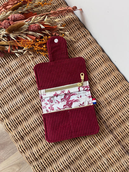 Porte-feuille compact Bordeaux