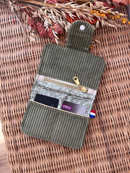 Porte-feuille compact Olive