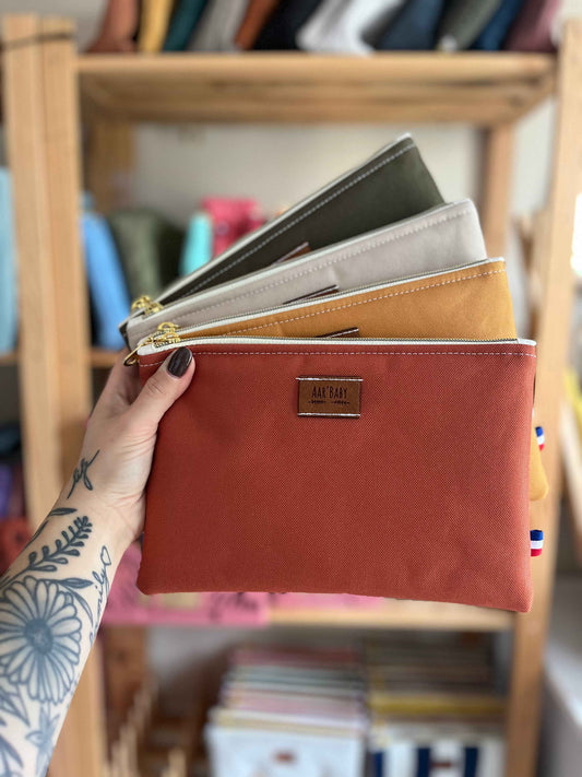 Autumn flat pencil case to personalize