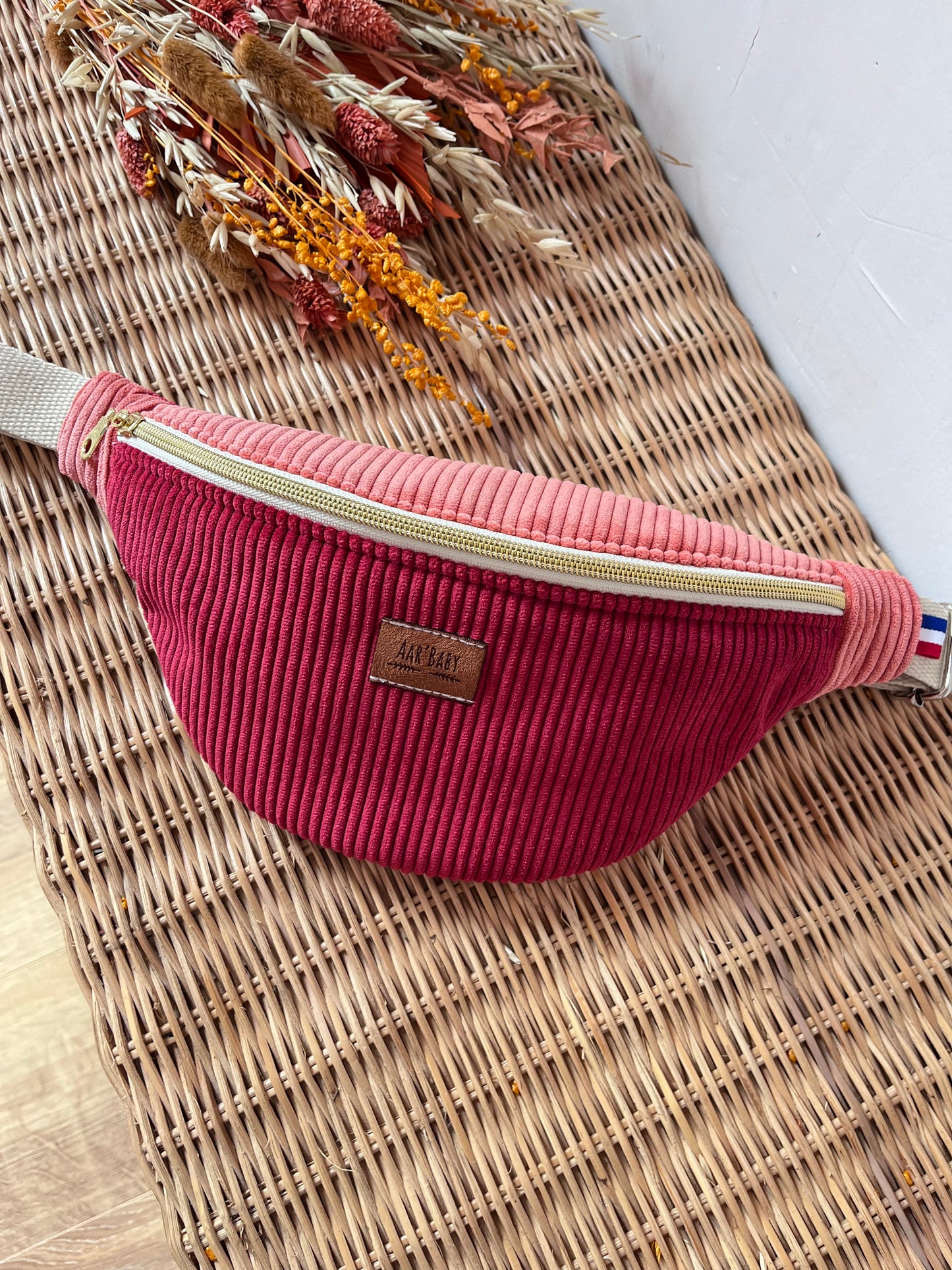 Sac banane bicolores à personnaliser