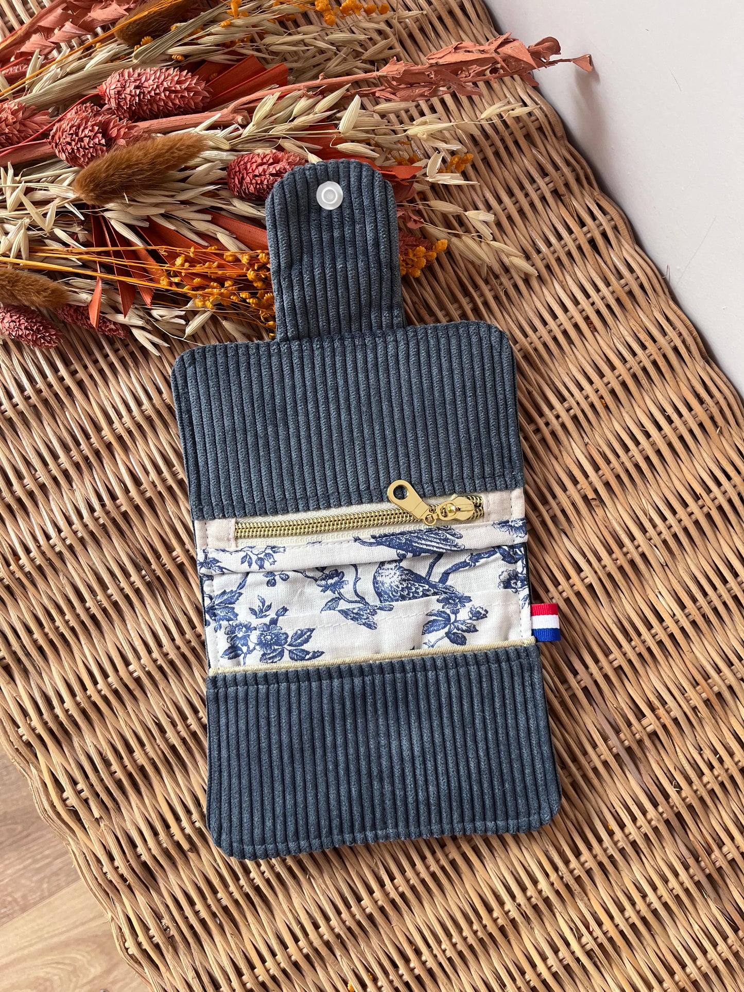 Porte-feuille compact Denim