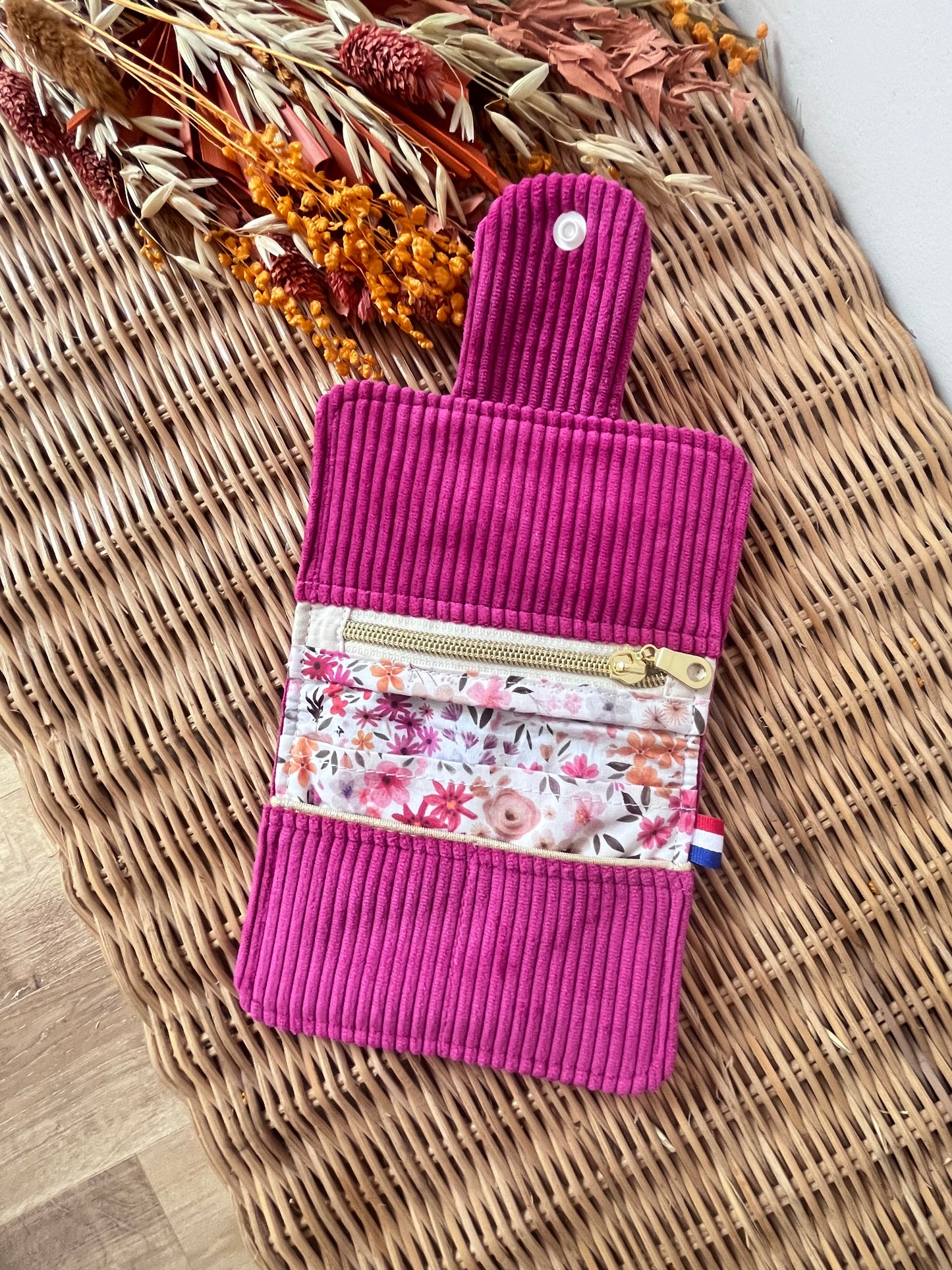 Porte-feuille compact Fuchsia
