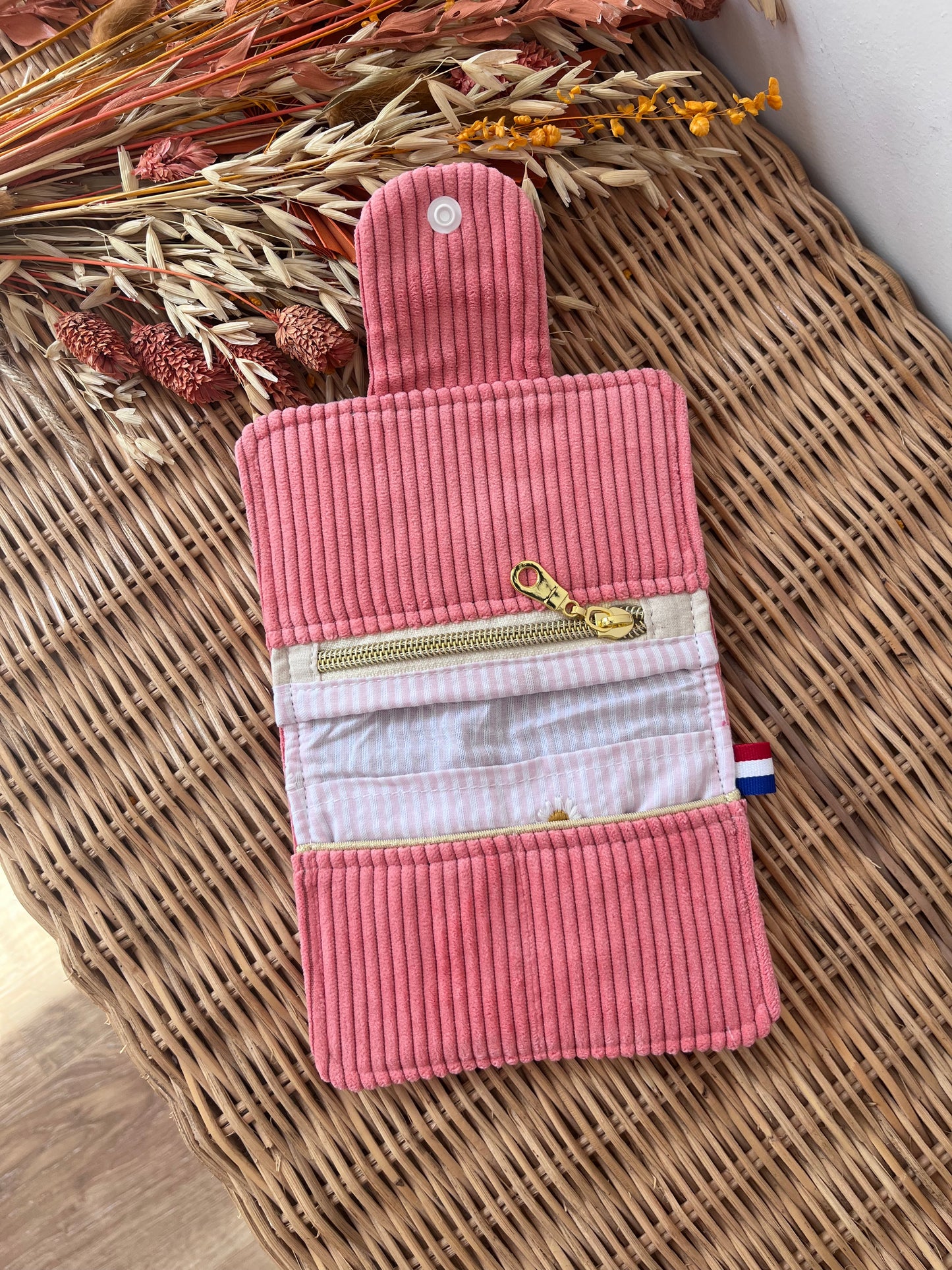 Porte-feuille compact Blush