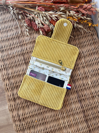 Porte-feuille compact Jaune