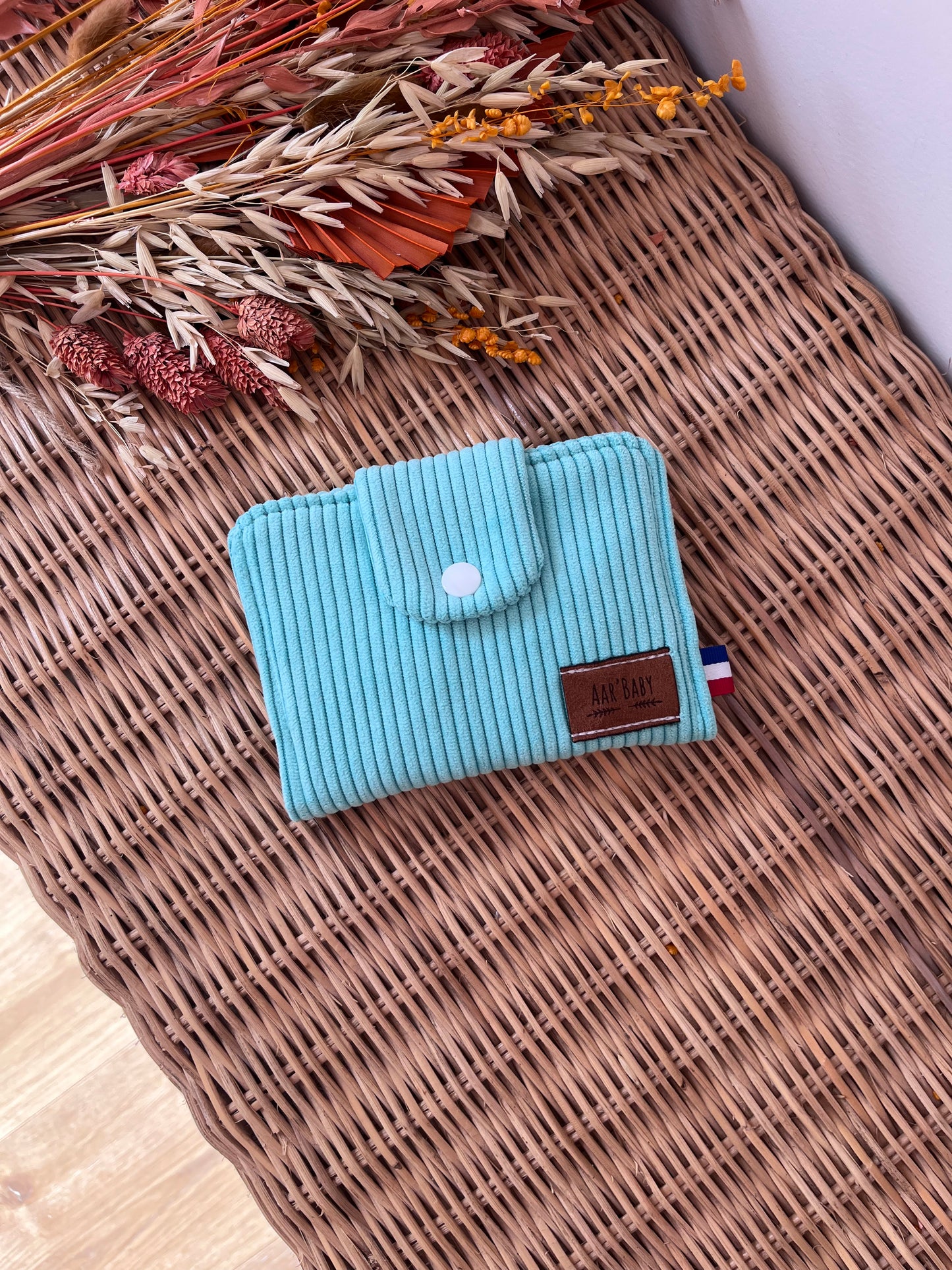 Porte-feuille compact Menthe