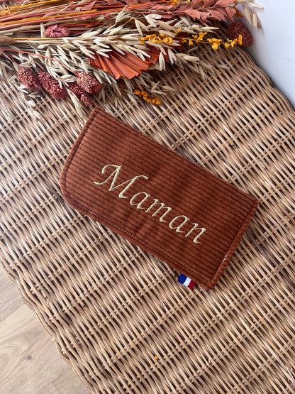 Étui à lunettes "Maman" Brique