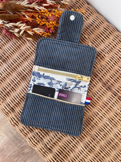Porte-feuille compact Denim
