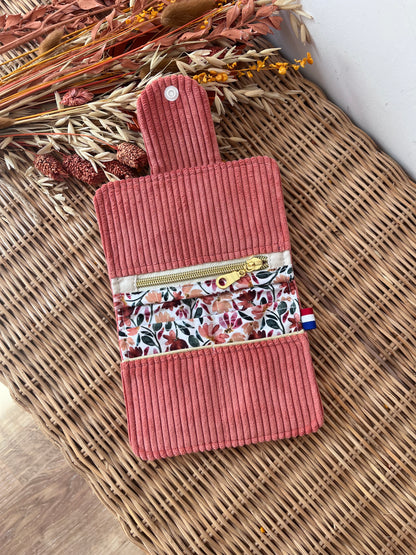 Porte-feuille compact Saumon