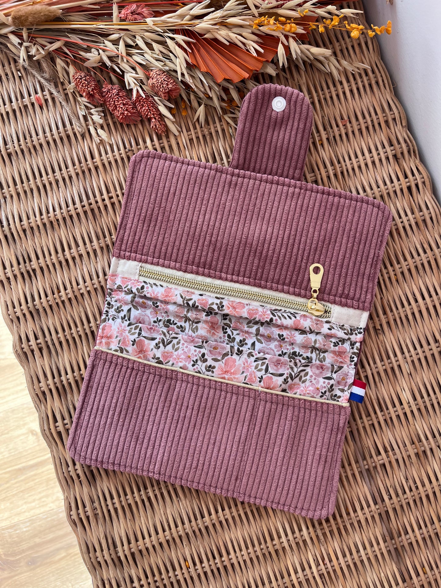 Porte-feuille standard Vieux-rose