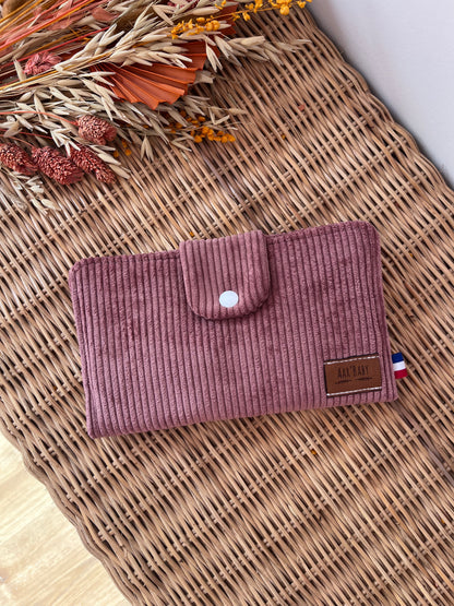 Porte-feuille standard Vieux-rose