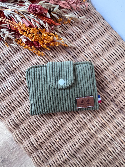 Porte-feuille compact Olive
