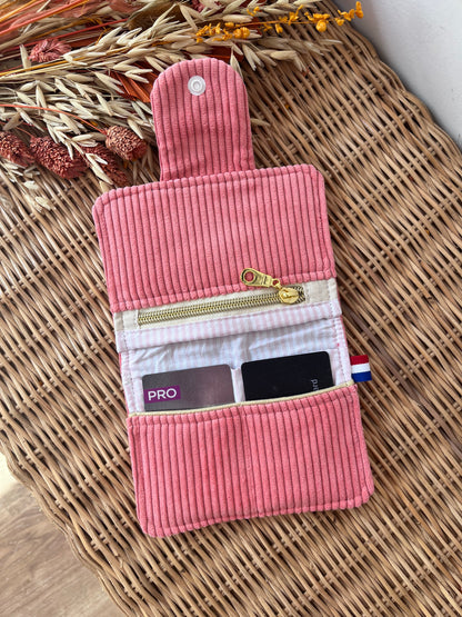 Porte-feuille compact Blush
