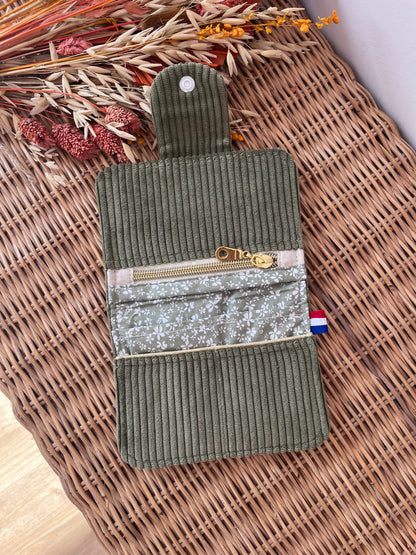 Porte-feuille compact Olive