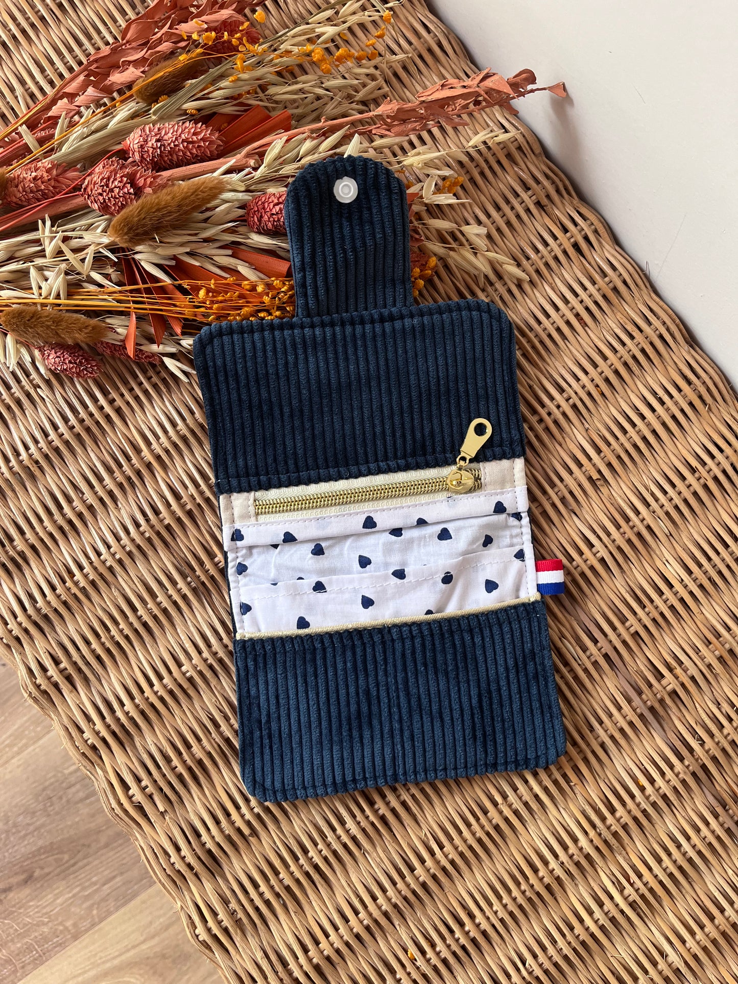 Porte-feuille compact Navy