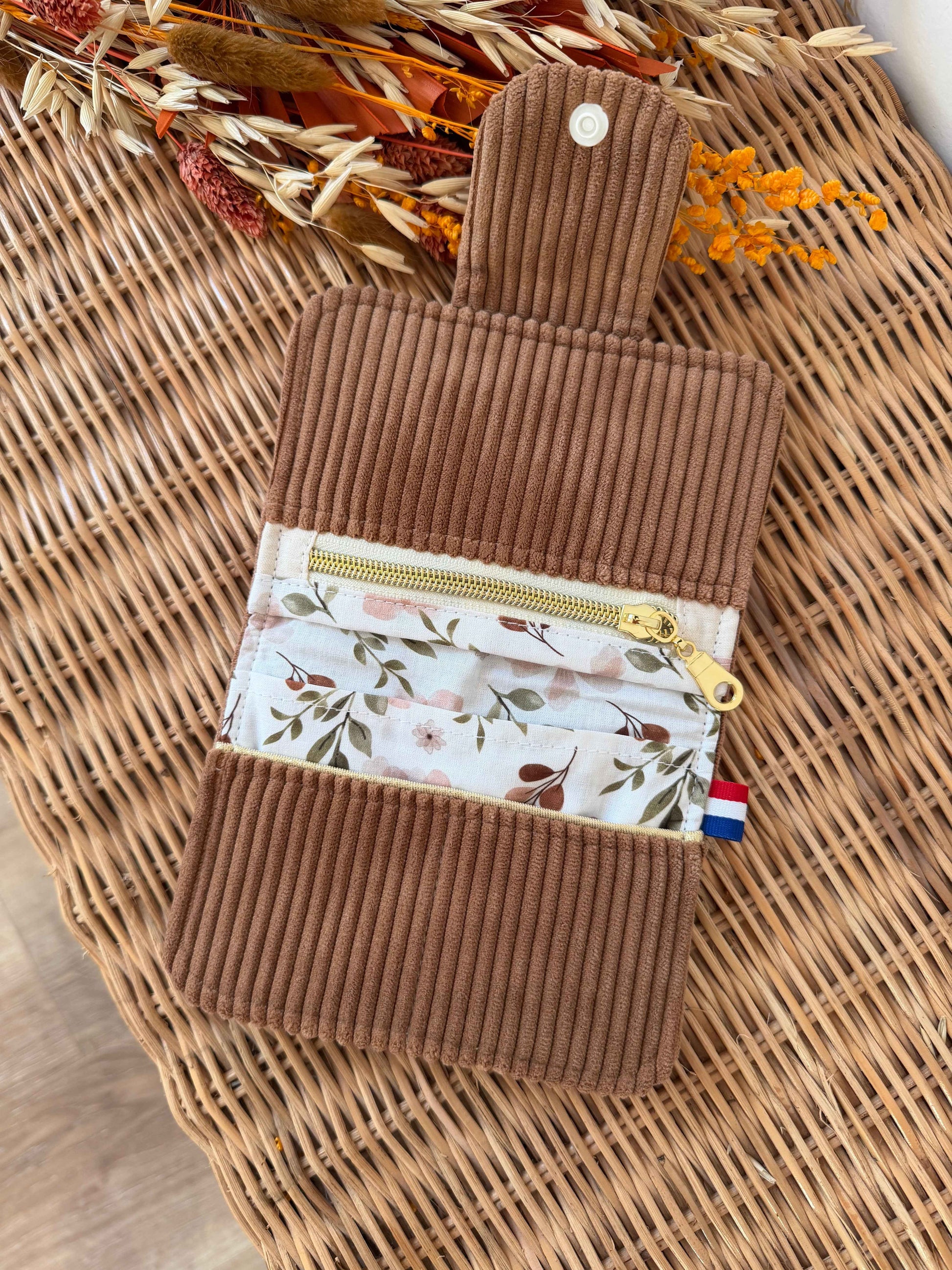 Porte-feuille compact Moka