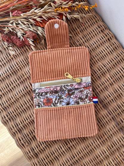 Porte-feuille compact Abricot
