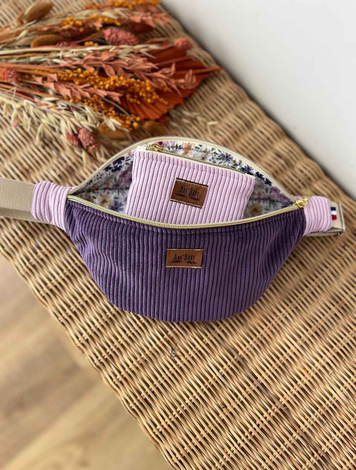 Sac banane bicolores à personnaliser