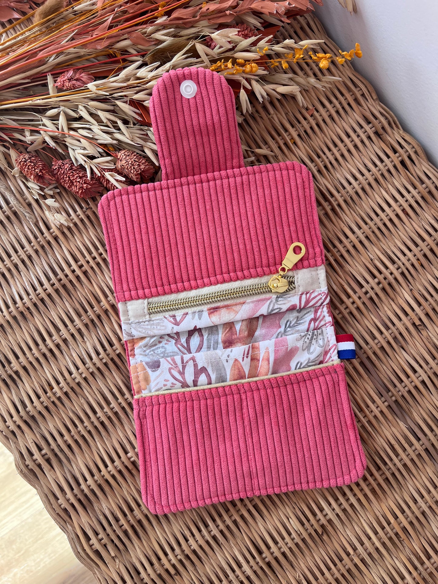 Porte-feuille compact Corail