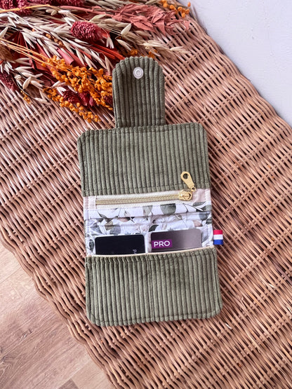 Porte-feuille compact Olive