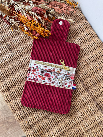 Porte-feuille compact Bordeaux