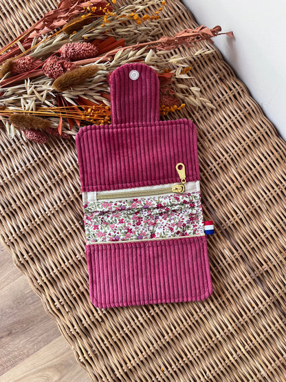 Porte-feuille compact Framboise