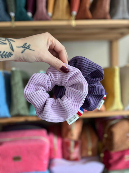 Chouchou velours côtelé à personnaliser