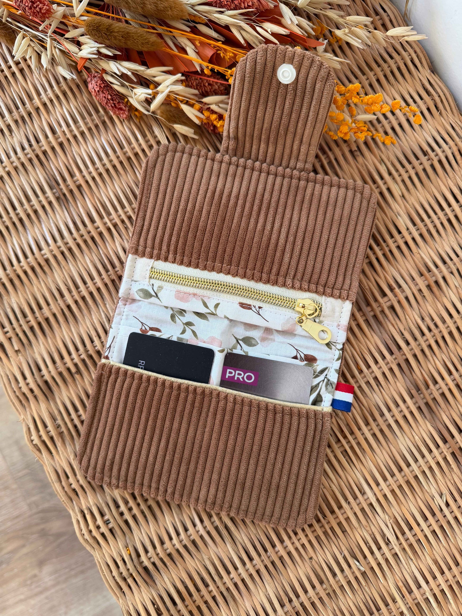 Porte-feuille compact Moka