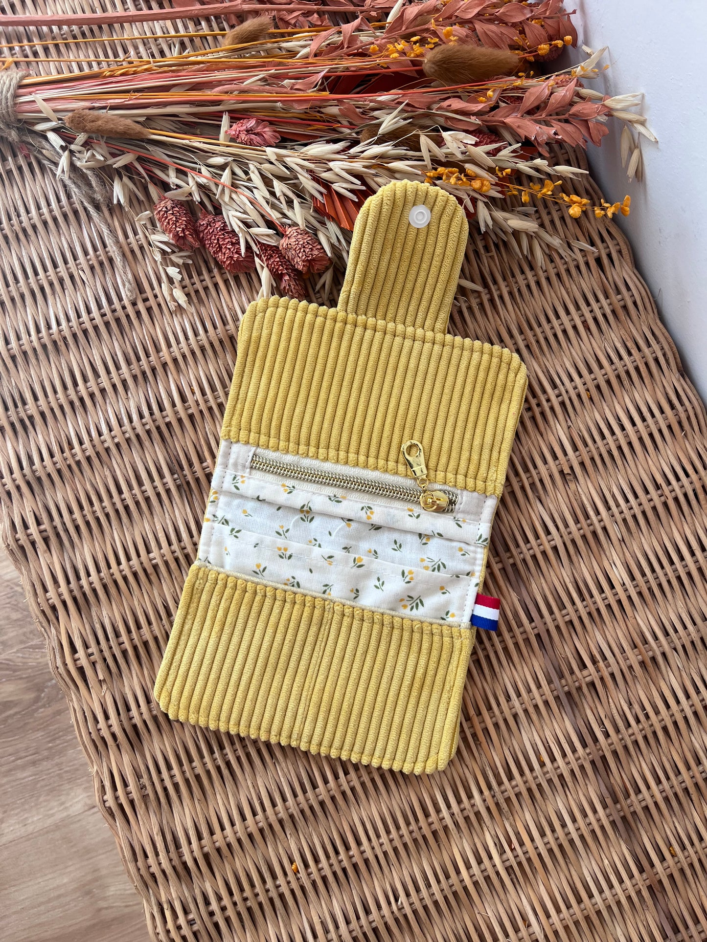 Porte-feuille compact Jaune