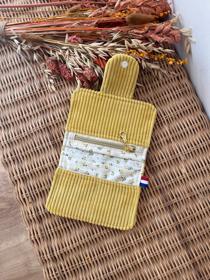 Porte-feuille compact Jaune