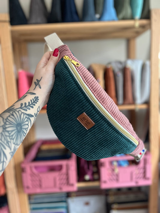 Zweifarbige Gürteltasche zum Personalisieren