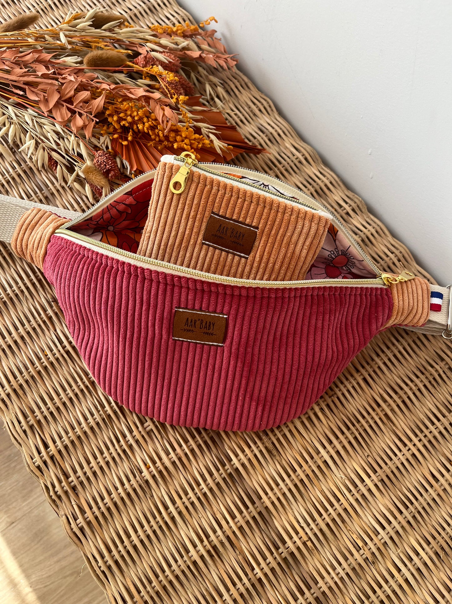 Sac banane bicolores à personnaliser