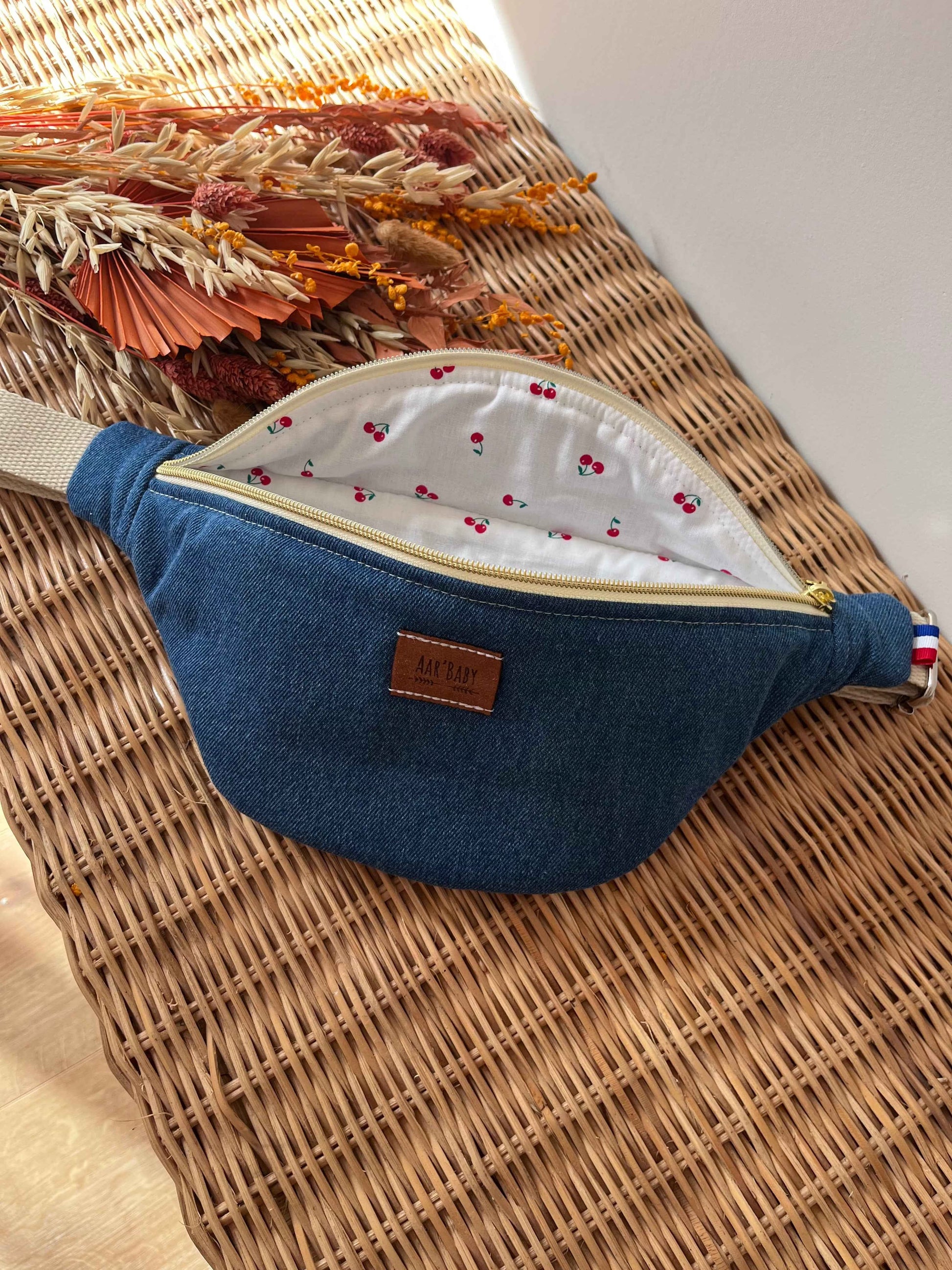 Sac banane Jean & Cerises